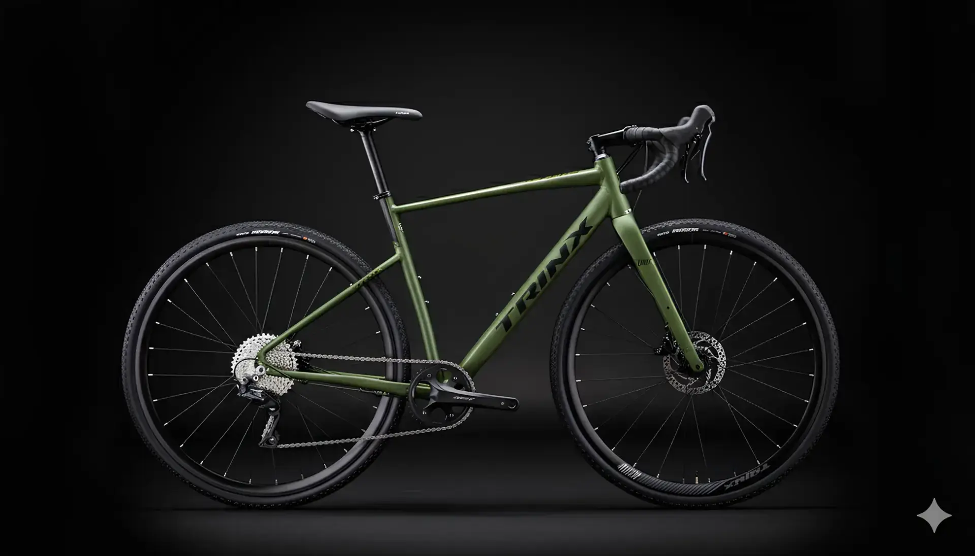 TRINX GTR 2.0 GRAVEL BİSİKLET (CARBON MAŞA) SHIMANO GRX ST-RX600 VİTES SHIMANO GRX BR-RX400 FREN ACIK SARI SİYAH GRİ - 700C*500MM