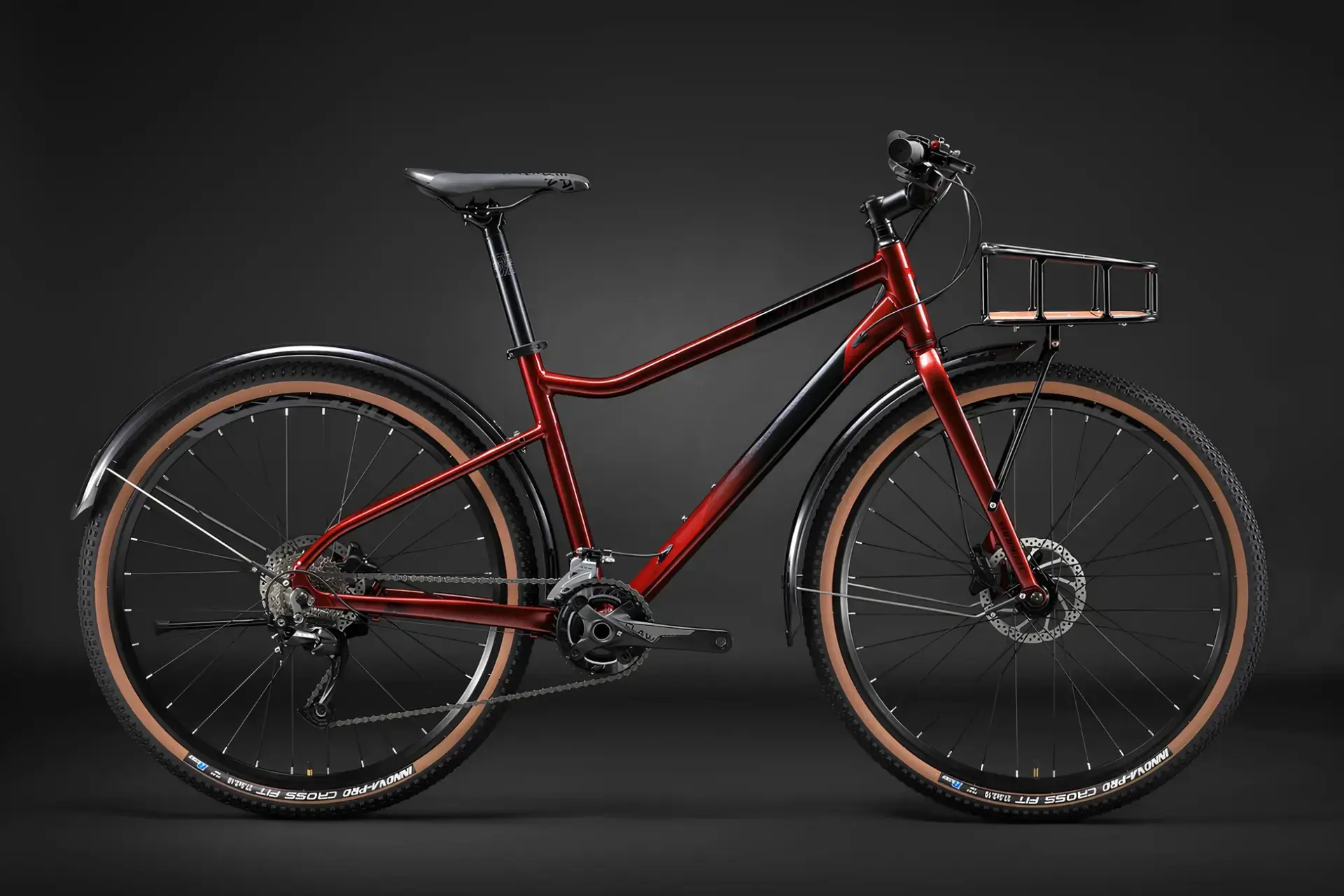 SUNPEED SPACE ŞEHİR BİSİKLETİ SPACE 27.5 SHIMANO ALTUS M2000 18 VİTES ANV M100 HİDROLİK 160 MM DISK FREN Kırmızı - 19