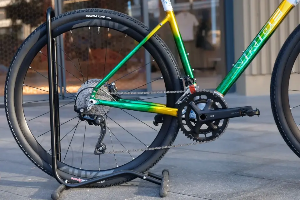 SUNPEED CHARON GRAVEL BİSİKLET  SHIMANO GRX 400 2X10 HİDROLİK DİSK YEŞİL GÜMÜŞ - XL