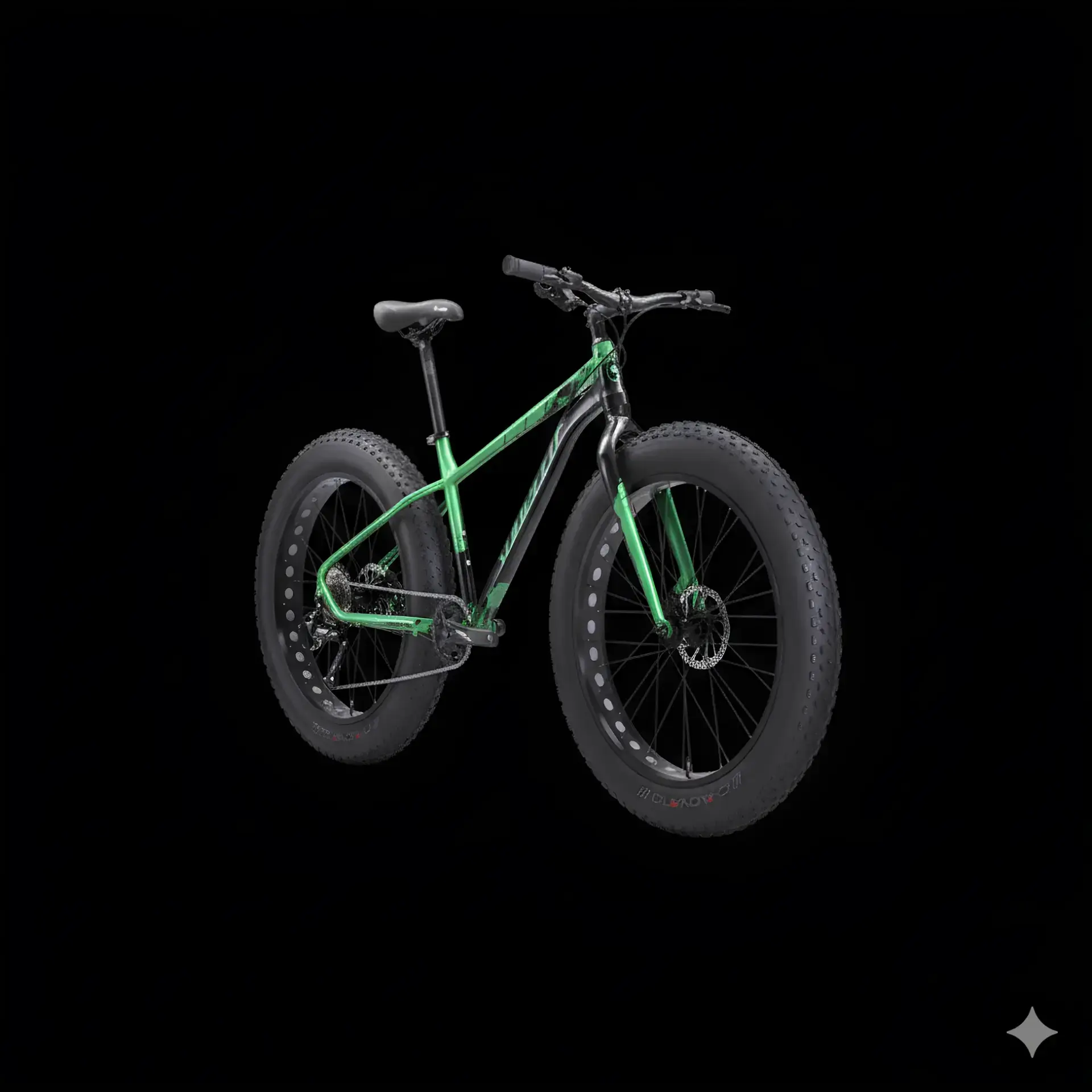 SUNPEED SPARK 26'' FAT BİSİKLET SHIMANO ALTUS M2000 9 VİTES SHIMANO MT-200 HIDROLIK DISK FREN 160MM YEŞİL SİYAH - 19