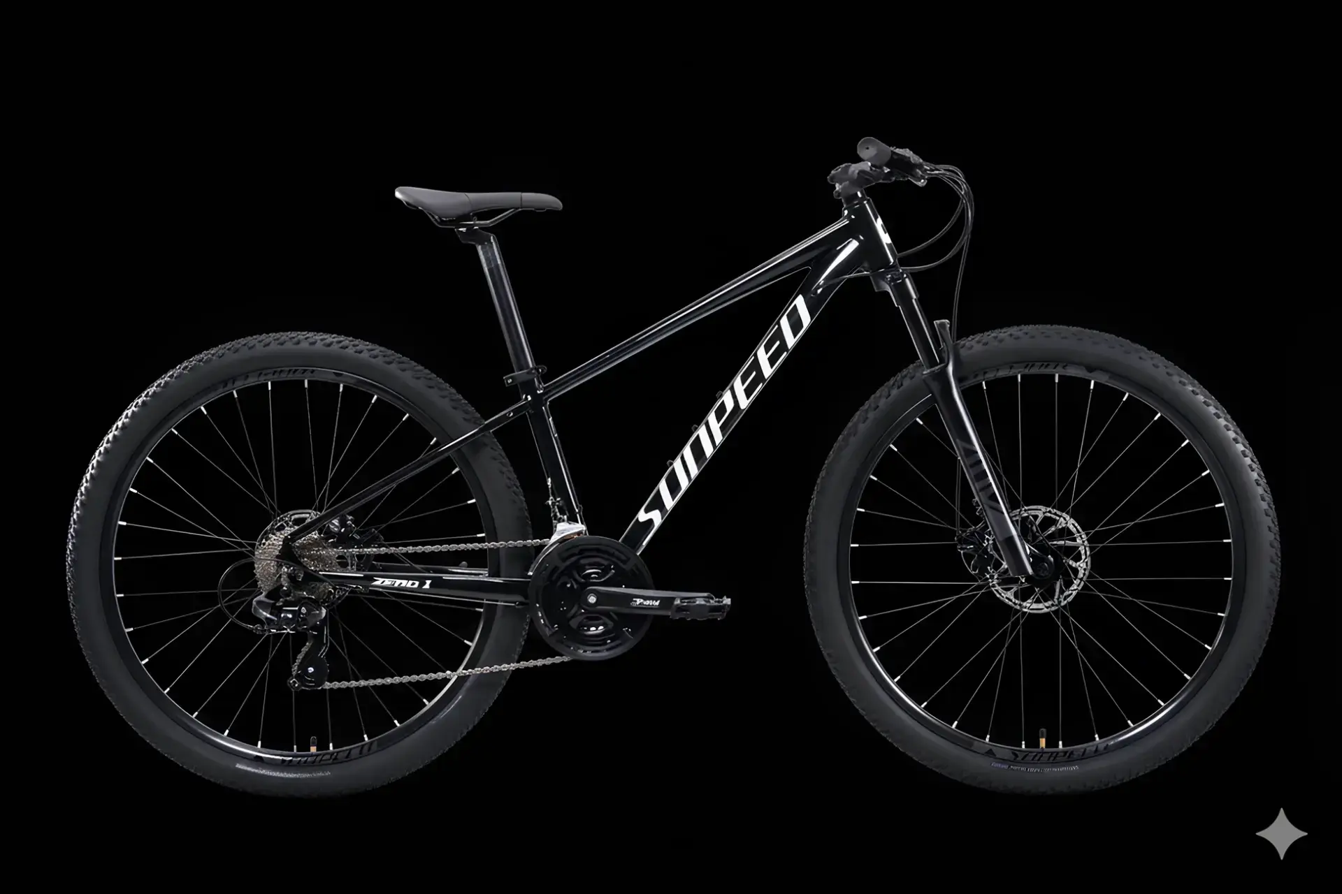 SUNPEED ZERO 3 DAĞ BİSİKLETİ SHIMANO COUSE U4000 18 VİTES SHIMANO MT-200 HİDROLİK 160MM  DISK FREN siyah - 29*S