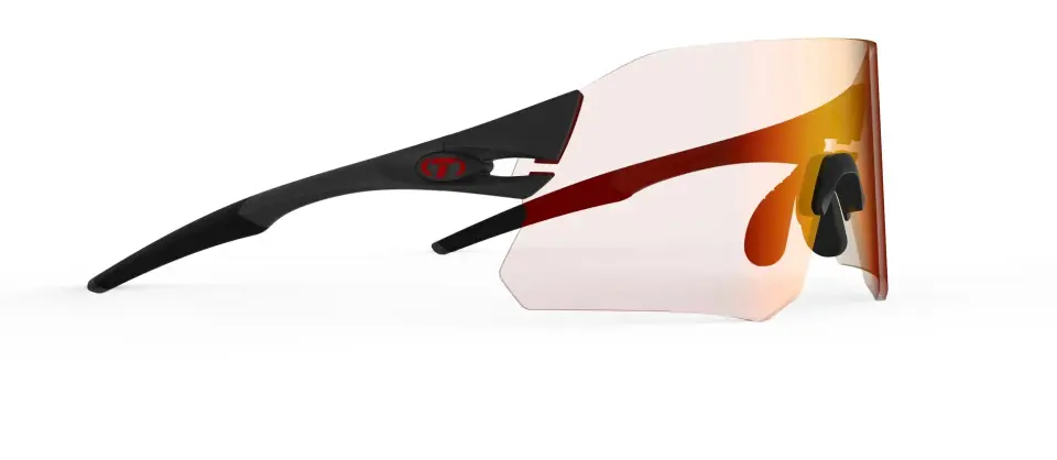 TİFOSİ RAİL, MATTE BLACK CLARİON RED FOTOTEC LENS (MAT SİYAH CLARION KIRMIZI FOTOKROMİK) LENS)