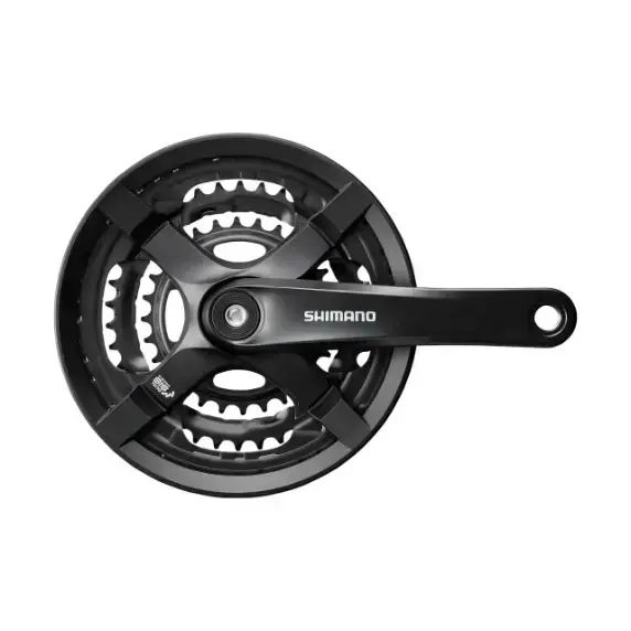 Shimano FC-TY501 48/38/28T 170mm w/CG  6/7/8 Vites Siyah Aynakol