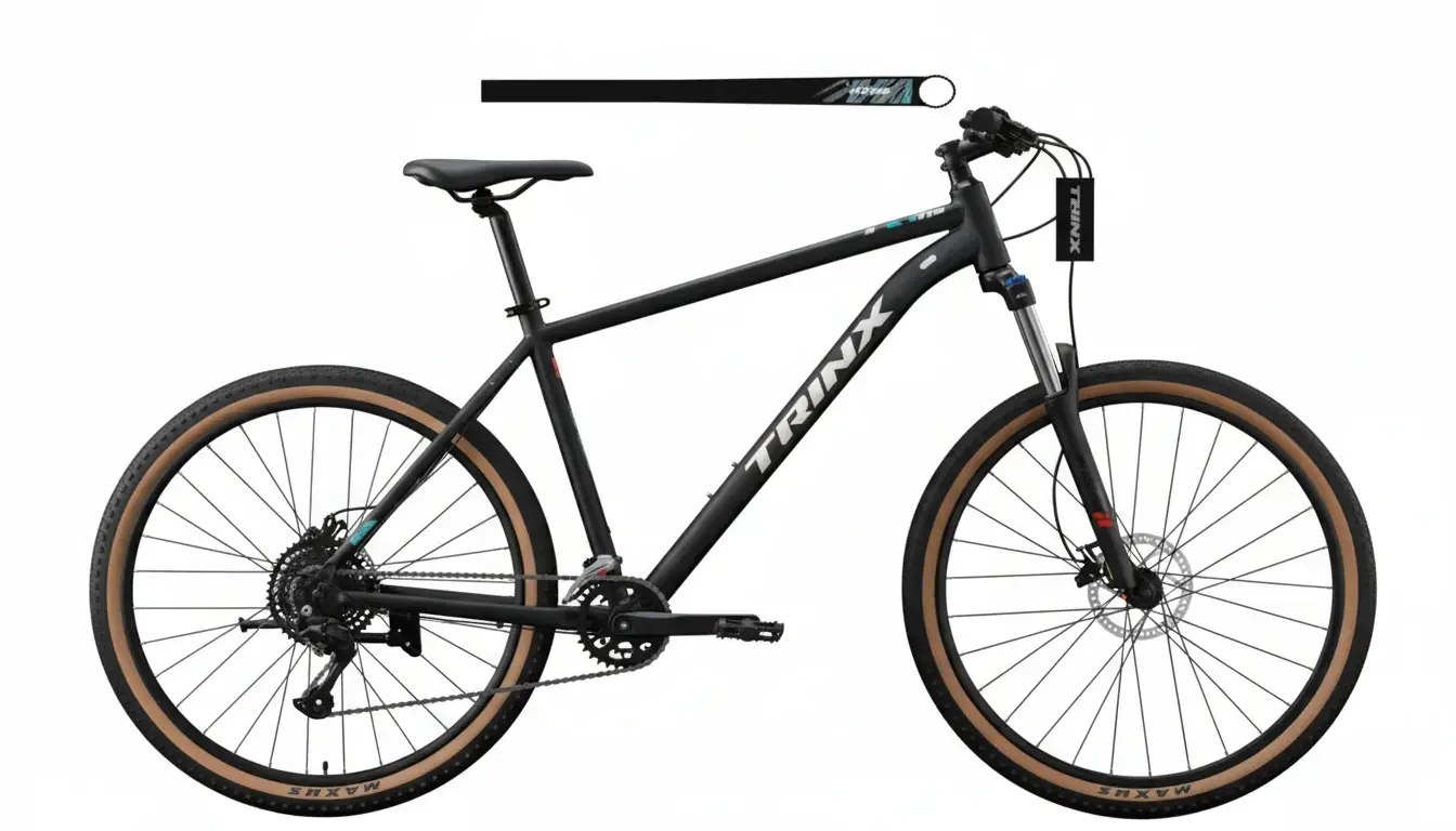 TRINX M1000 PRO DAĞ BİSİKLETİ SHIMANO CUES SL-U6000 1*10 VİTES TEKTRO HİDROLİK DİSC FREN MAT SİYAH GRİ YEŞİL - 29*19